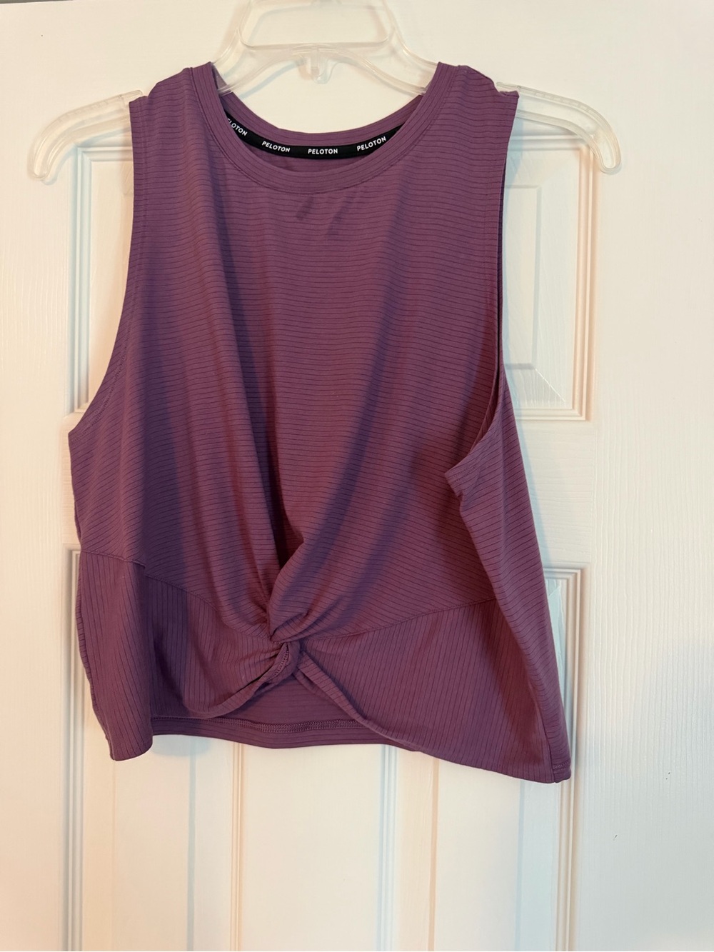 Peloton Women's Mauve Twist-Front Active Tank